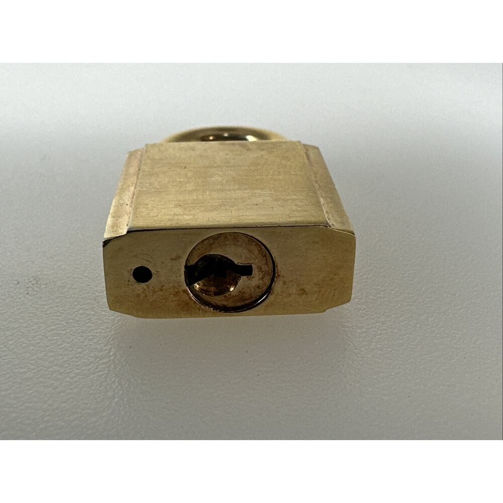 Vintage Prada Padlock For Necklace Or Charm Gold No Key - Picture 3 of 6